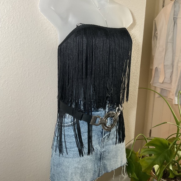 FRINGE CROP TOP - Picture 3 of 10